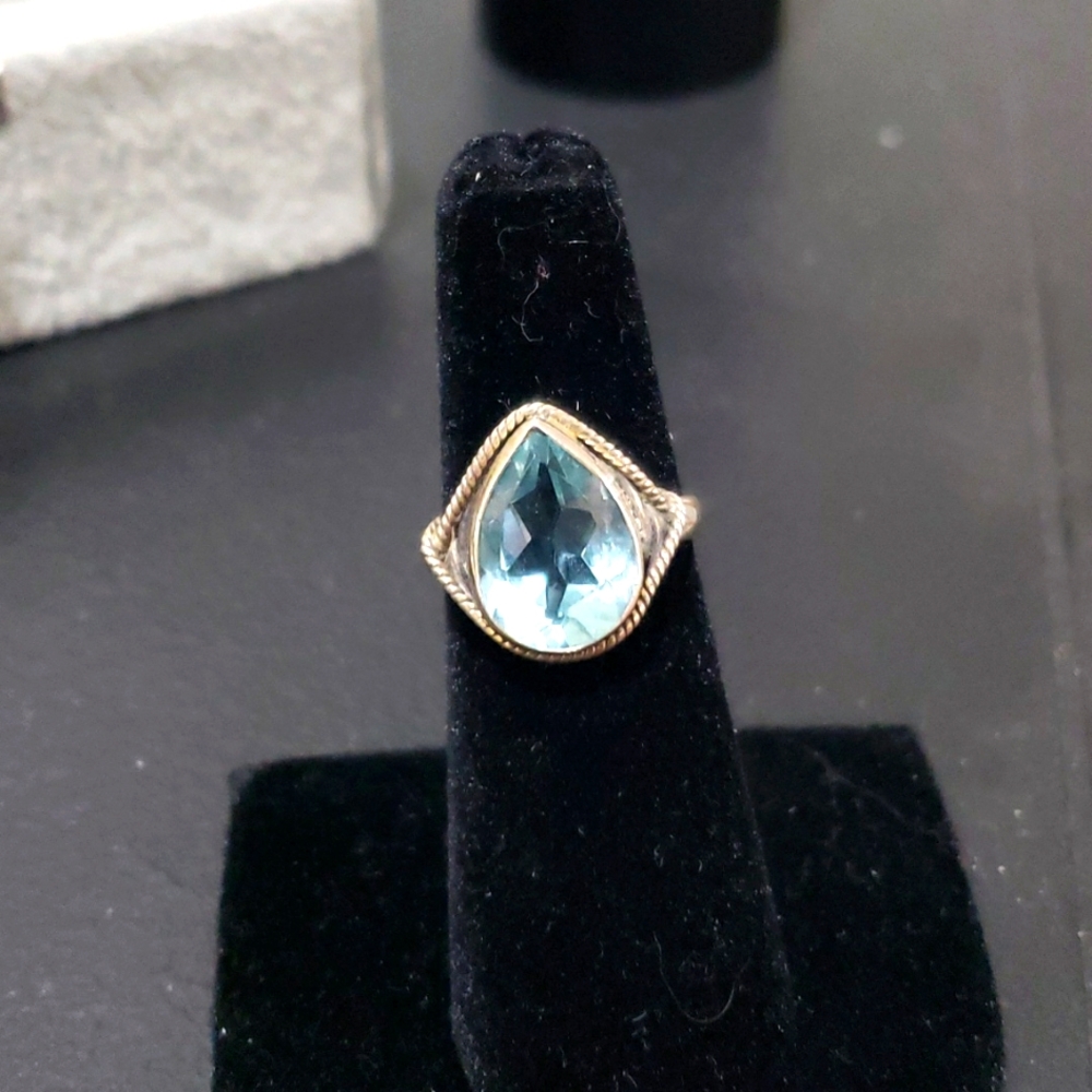 Blue Topaz 925 ring